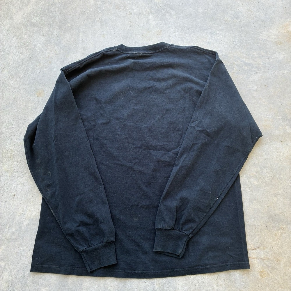 Vintage Wiley X Sunglasses Long sleeve T Shirt Y2K Software Style Faded Black - Picture 5 of 5